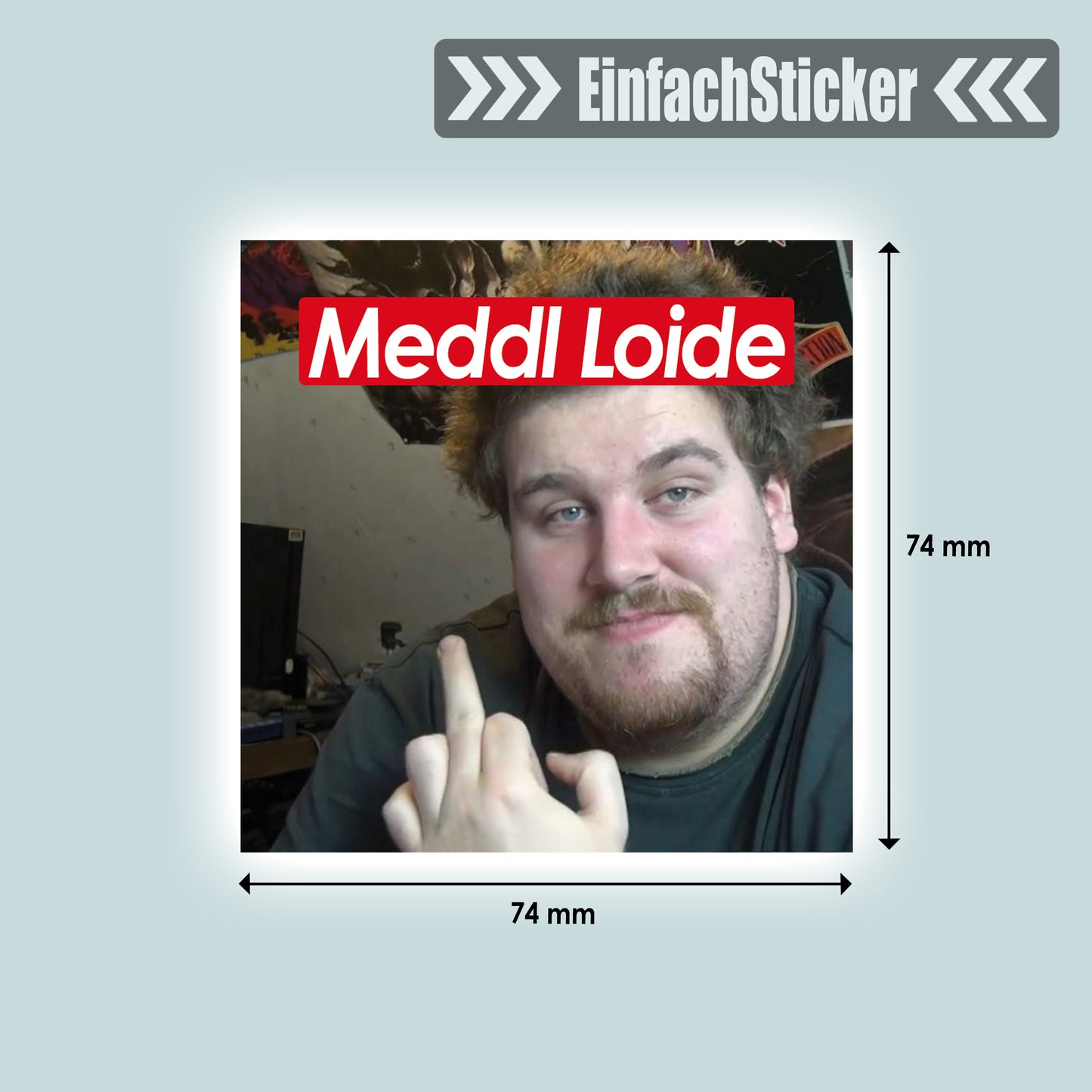 "Meddl Mittelfinger" Sticker
